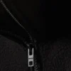 Chaqueta de forro polar con cremallera de corte holgado – Negro Chaqueta de forro polar con cremallera de corte holgado – Negro