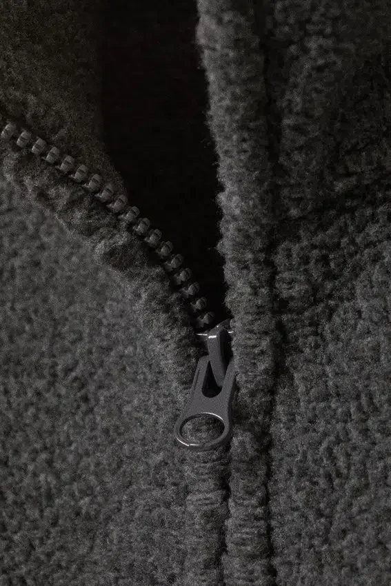 Chaqueta de forro polar con cremallera – Gris oscuro jaspeado Chaqueta de forro polar con cremallera – Gris oscuro jaspeado