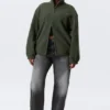 Chaqueta de forro polar con cremallera – Verde oscuro Chaqueta de forro polar con cremallera – Verde oscuro