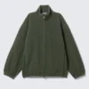 Chaqueta de forro polar con cremallera – Verde oscuro Chaqueta de forro polar con cremallera – Verde oscuro
