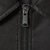 Chaqueta de imitación de cuero encogida – Negra Chaqueta de imitación de cuero encogida – Negra