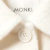 Chaqueta de mezcla de lana de un solo botonadura – Blanco roto Chaqueta de mezcla de lana de un solo botonadura – Blanco roto