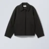 Chaqueta de mezcla de lana Tana – Negro Chaqueta de mezcla de lana Tana – Negro