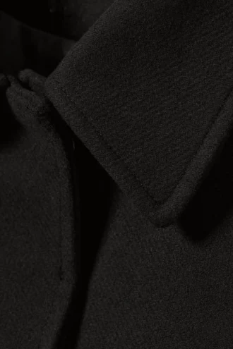 Chaqueta de mezcla de lana Tana – Negro