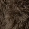 Chaqueta de pelo sintético de corte holgado – Mezcla de color topo oscuro Chaqueta de pelo sintético de corte holgado – Mezcla de color topo oscuro