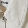 Chaqueta de sarga desgastada – Blanco