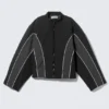 Chaqueta deportiva acolchada con bloques de color – Negro – Bloques de color Chaqueta deportiva acolchada con bloques de color – Negro – Bloques de color