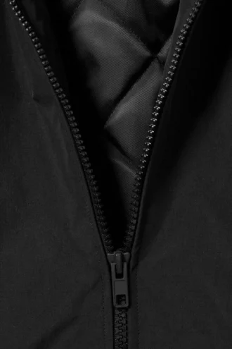 Chaqueta deportiva acolchada con bloques de color – Negro – Bloques de color