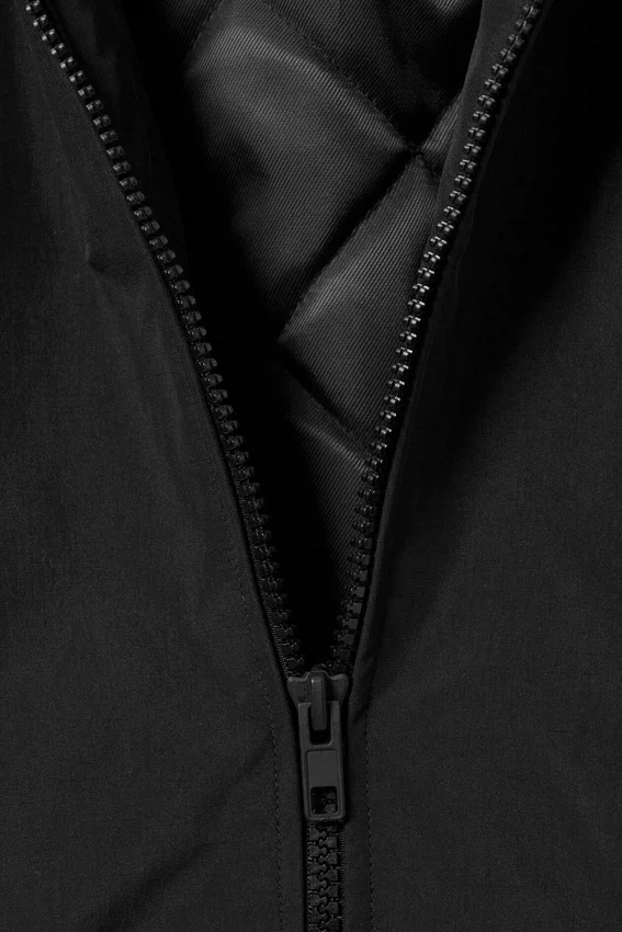 Chaqueta deportiva acolchada con bloques de color – Negro – Bloques de color Chaqueta deportiva acolchada con bloques de color – Negro – Bloques de color