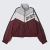 Chaqueta deportiva con estampados de colores – Gris/Rosa/Rojo Chaqueta deportiva con estampados de colores – Gris/Rosa/Rojo