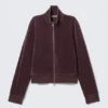 Chaqueta deportiva de terciopelo – Ciruela oscuro Chaqueta deportiva de terciopelo – Ciruela oscuro