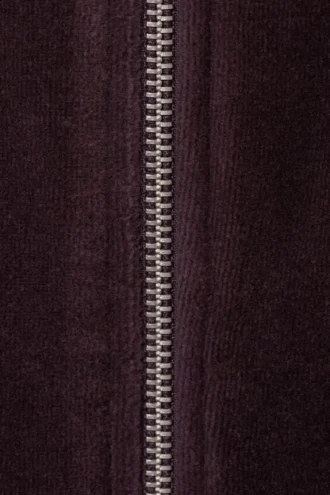 Chaqueta deportiva de terciopelo – Ciruela oscuro