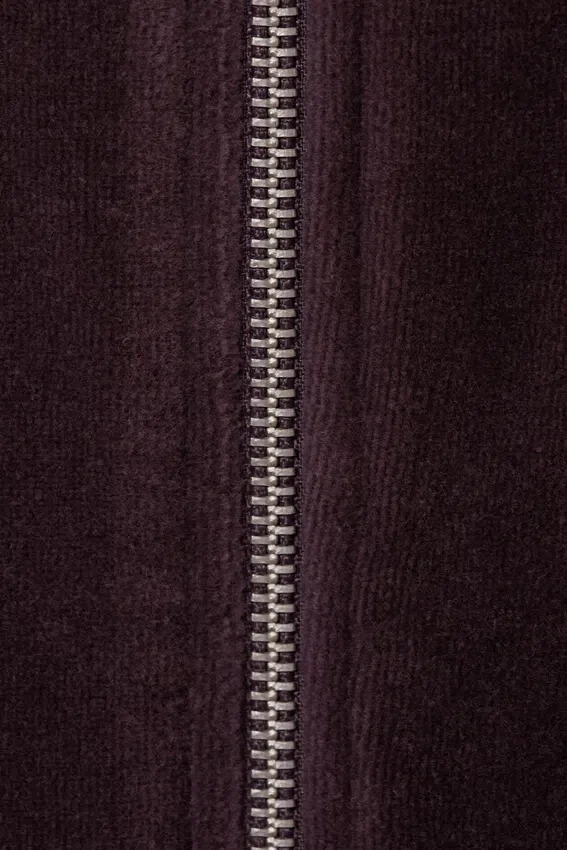 Chaqueta deportiva de terciopelo – Ciruela oscuro Chaqueta deportiva de terciopelo – Ciruela oscuro