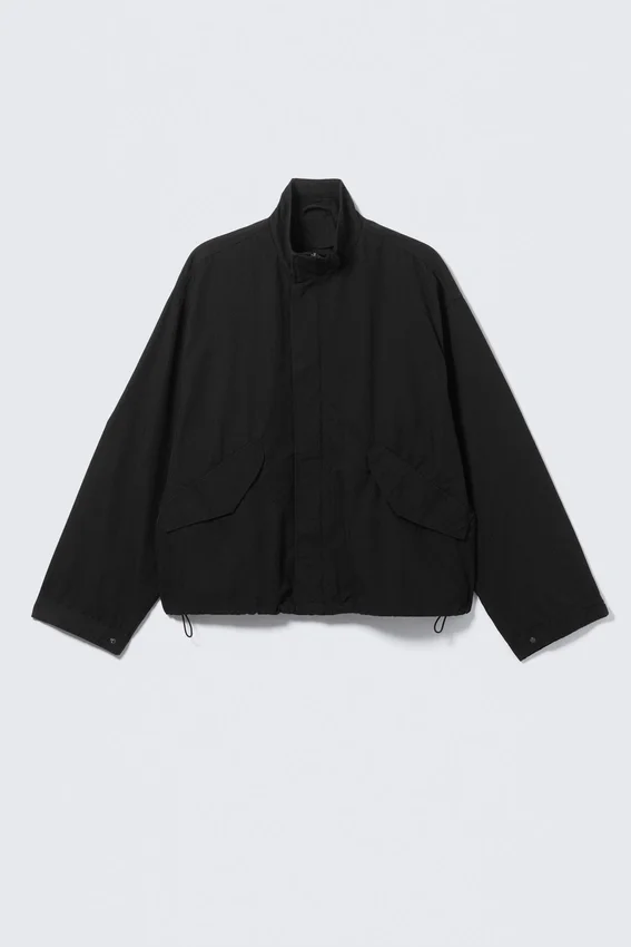 Chaqueta deportiva holgada – Negro Chaqueta deportiva holgada – Negro