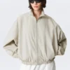 Chaqueta deportiva oversize Hanne H – Gris claro Chaqueta deportiva oversize Hanne H – Gris claro