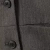 Chaqueta entallada con botones – Espiga gris oscuro