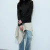 Chaqueta entallada con botones – Negra a rayas Chaqueta entallada con botones – Negra a rayas