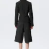 Chaqueta entallada con botones – Negra a rayas Chaqueta entallada con botones – Negra a rayas