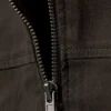 Chaqueta entallada con cremallera de algodón Genevieve – Gris oscuro Chaqueta entallada con cremallera de algodón Genevieve – Gris oscuro