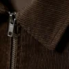 Chaqueta entallada de pana con cremallera – Pana marrón Chaqueta entallada de pana con cremallera – Pana marrón