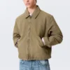 Chaqueta holgada con cremallera – Beige Chaqueta holgada con cremallera – Beige