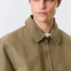 Chaqueta holgada con cremallera – Beige Chaqueta holgada con cremallera – Beige