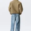 Chaqueta holgada con cremallera – Beige Chaqueta holgada con cremallera – Beige