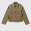 Chaqueta holgada con cremallera – Beige Chaqueta holgada con cremallera – Beige