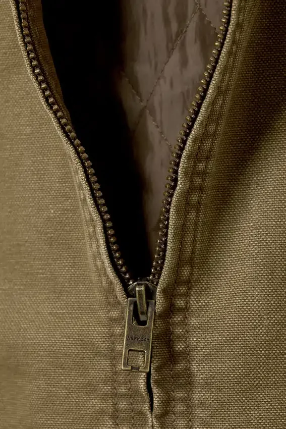 Chaqueta holgada con cremallera – Beige Chaqueta holgada con cremallera – Beige