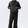 Chaqueta holgada con cremallera – Negro Chaqueta holgada con cremallera – Negro