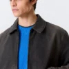 Chaqueta holgada con cremallera – Negro Chaqueta holgada con cremallera – Negro