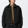 Chaqueta holgada con cremallera – Negro Chaqueta holgada con cremallera – Negro