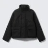 Chaqueta holgada de algodón – Negro Chaqueta holgada de algodón – Negro