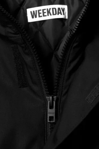 Chaqueta holgada de algodón – Negro