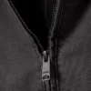 Chaqueta holgada de lona con capucha – Negro jaspeado Chaqueta holgada de lona con capucha – Negro jaspeado