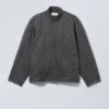 Chaqueta motera Reed con revestimiento – Negro lavado Chaqueta motera Reed con revestimiento – Negro lavado