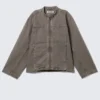 Chaqueta oversize de lona lavada – Gris Chaqueta oversize de lona lavada – Gris