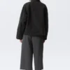 Chaqueta oversize de lona lavada – Negro Chaqueta oversize de lona lavada – Negro
