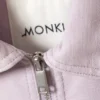 Chaqueta Oxford con cremallera bidireccional – Morado claro apagado