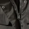 Chaqueta utilitaria acolchada oversize – Gris oscuro