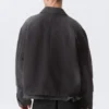 Chaqueta utilitaria de corte holgado y lavado – Negro lavado Chaqueta utilitaria de corte holgado y lavado – Negro lavado