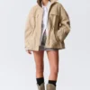 Chaqueta utilitaria holgada – Beige Chaqueta utilitaria holgada – Beige