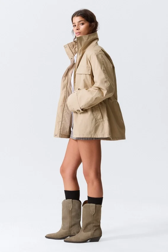 Chaqueta utilitaria holgada – Beige Chaqueta utilitaria holgada – Beige