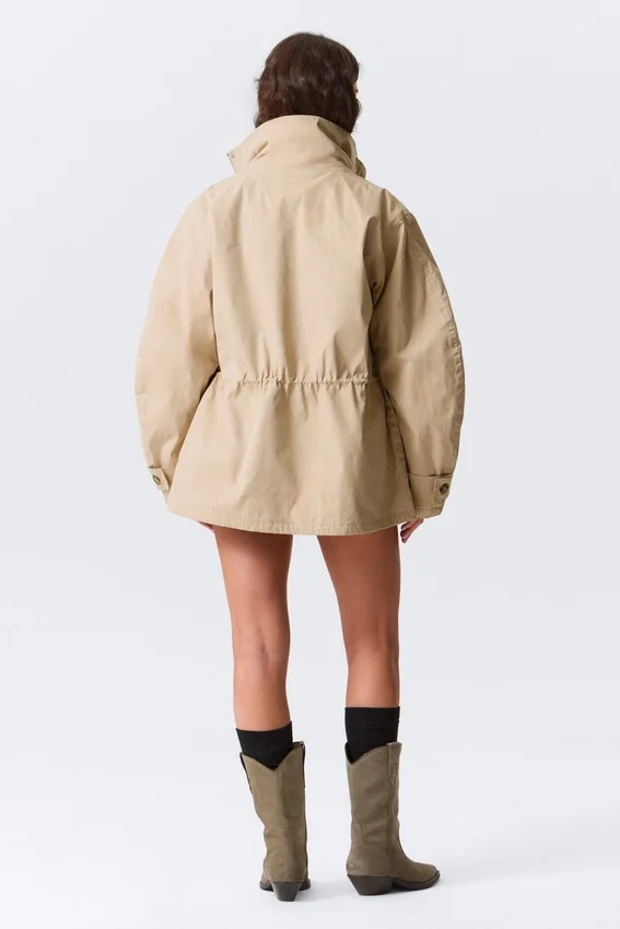 Chaqueta utilitaria holgada – Beige Chaqueta utilitaria holgada – Beige