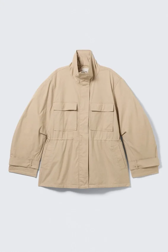 Chaqueta utilitaria holgada – Beige Chaqueta utilitaria holgada – Beige