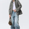 Chaqueta utilitaria holgada – Gris