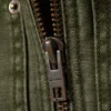 Chaqueta utilitaria lavada de corte holgado – Verde caqui oscuro Chaqueta utilitaria lavada de corte holgado – Verde caqui oscuro