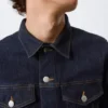 Chaqueta vaquera ajustada de estilo camionero – Blue Rinse – Azul oscuro