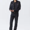 Chaqueta vaquera ajustada de estilo camionero – Blue Rinse – Azul oscuro