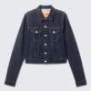 Chaqueta vaquera ajustada de estilo camionero – Blue Rinse – Azul oscuro